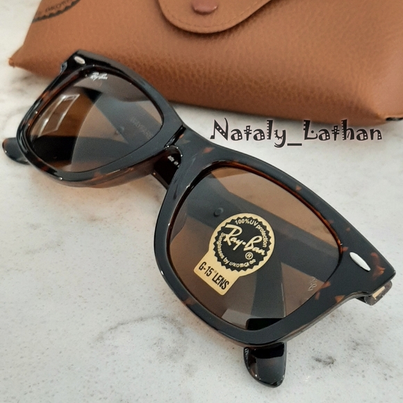 Ray-Ban (Store Display) Wayfarer Brown Tortoise RB2140 - Picture 5 of 12